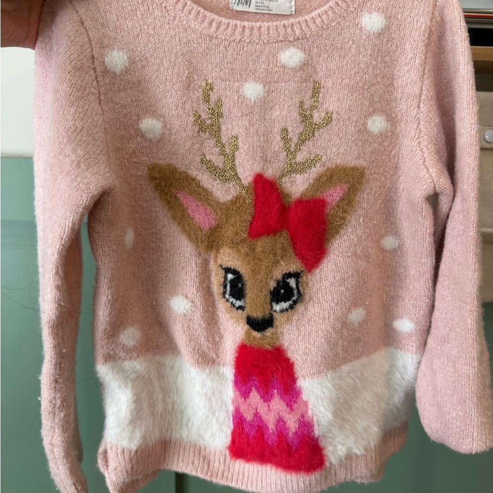 H&M girls holiday sweater